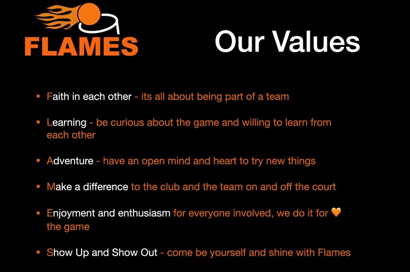 Flames - Our Values